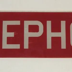 #10 Mid 1900's Telephone British Glass Sign
