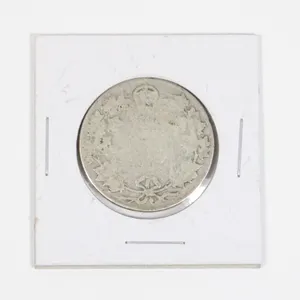#34 1900's Fifty Cents Canada Silver Coin Worn