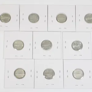 #43 1967 10 Cent Silver Dimes Canada Lot of 10
