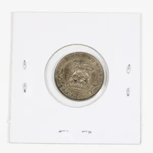 #44 1911 British Six Pence Silver Coin