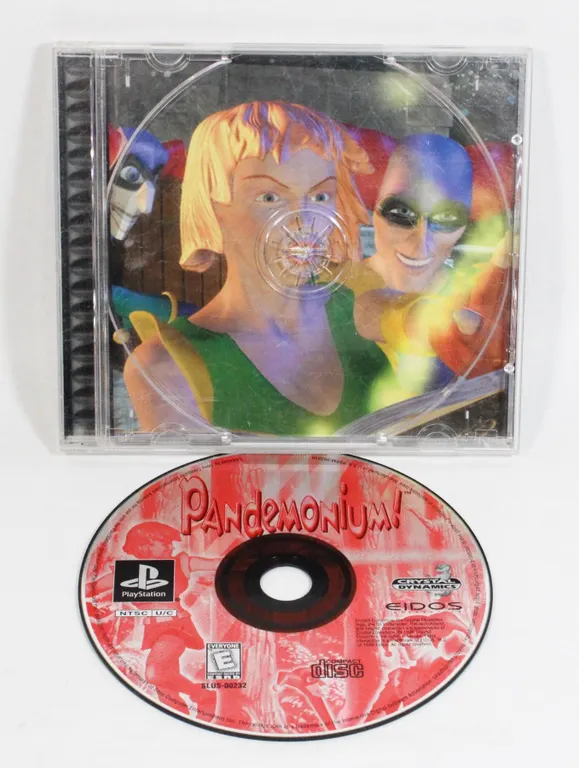 #142 Playstation PS1 Pandemonium! Disc + Case