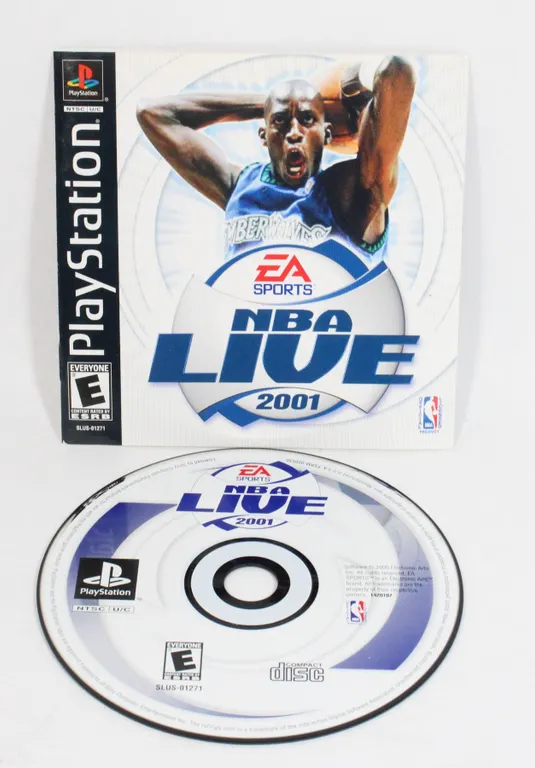 #147 PS1 NBA Live 2001 Disc and Manual