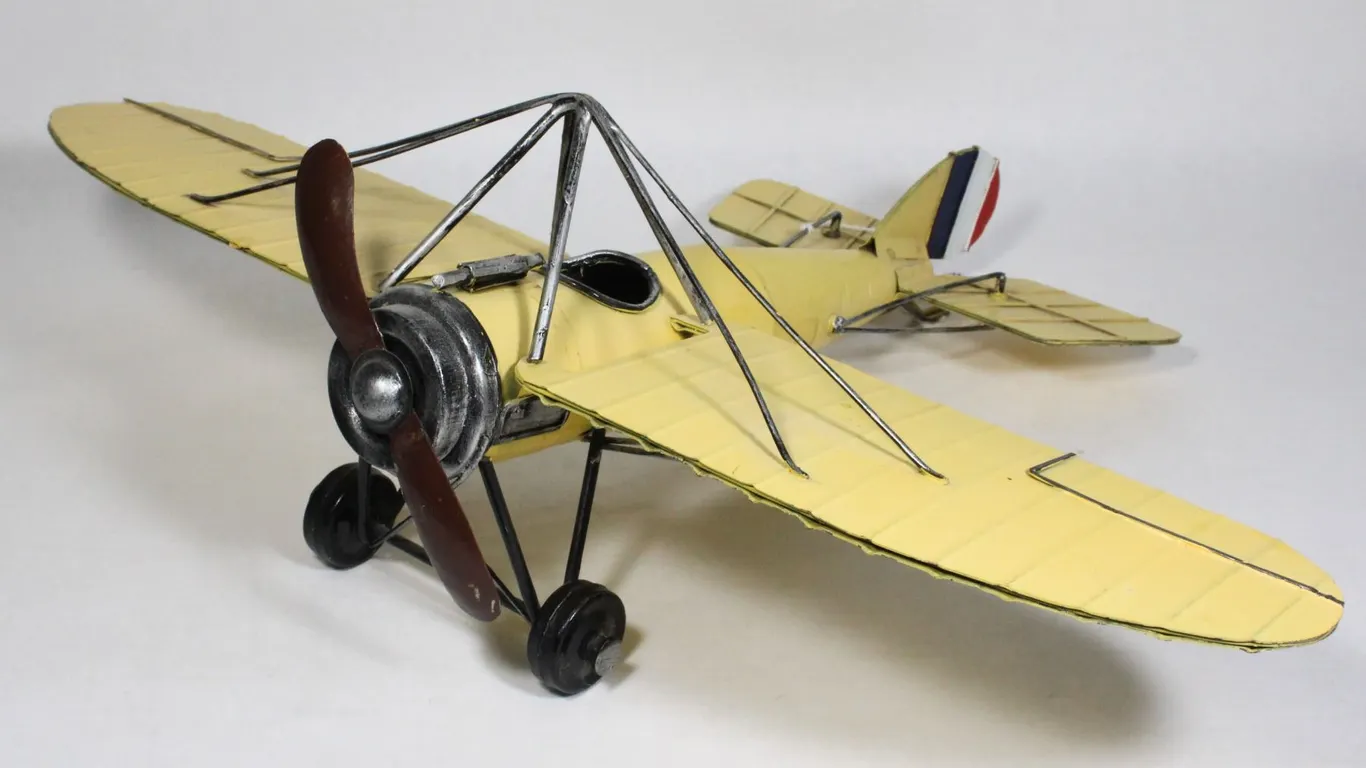 #303 Large Metal Plane Model Home Décor