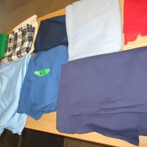 UNCLAIMED STORAGE:  FLAT C/W ASSORTED FABRIC