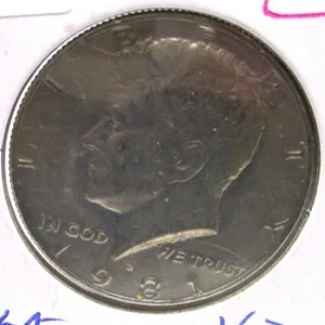 1981 KENNEDY USA HALF DOLLAR
