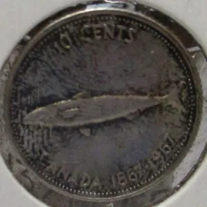 1967 SILVER FISH DIME