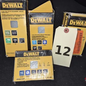 (4) NEW DeWalt 15 & 16 Ga Finish Nails