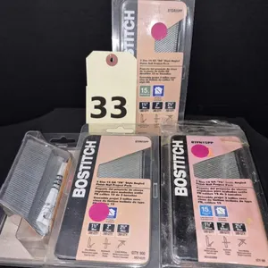 (4) NEW Bostitch 15 Ga Assorted Finish Nails