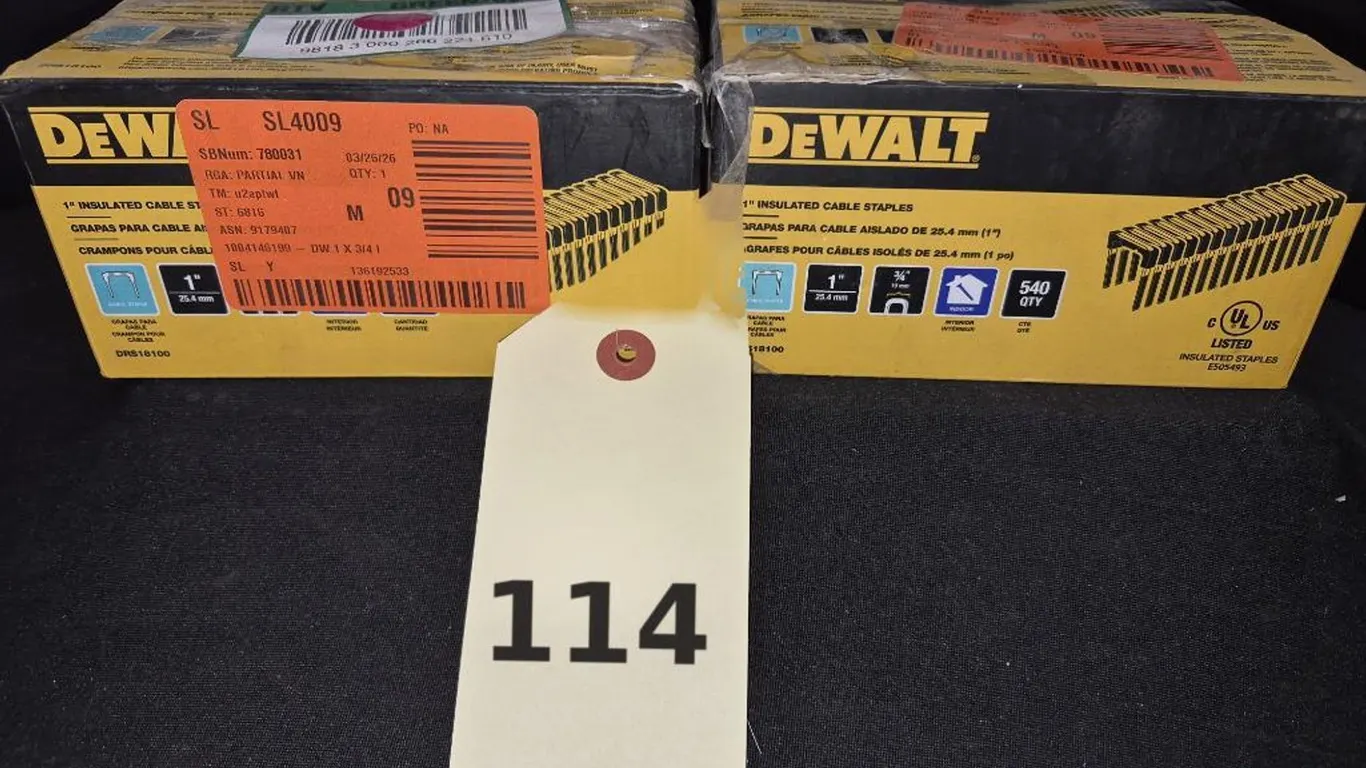 (2) DeWalt 1 in. Insulated Electrical Staples