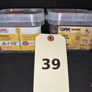 (2) NEW GRK #8 x 1-1/2 in. Trim Screws