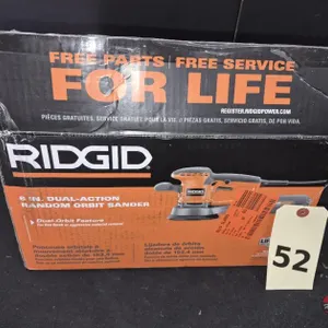 NEW RIDGID 6 in. Dual Random Orbital Sander