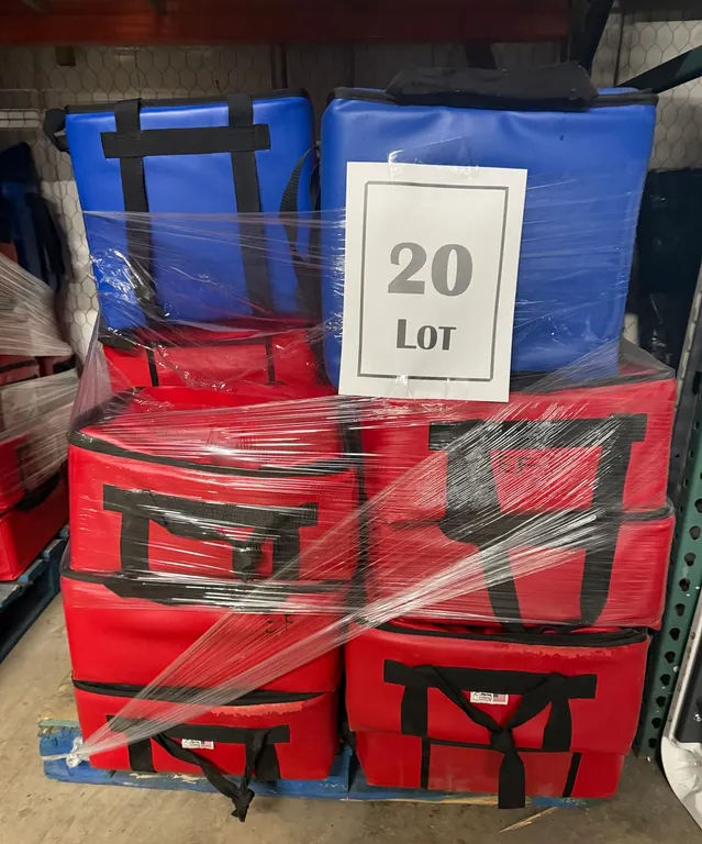 Blue and Red Cooler Bags