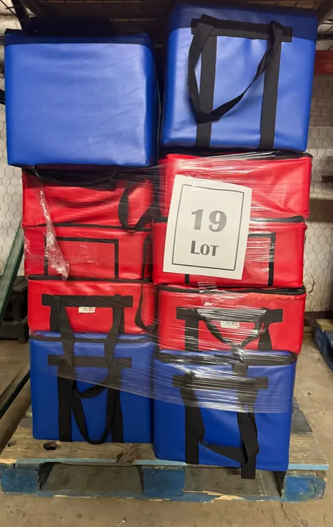 Blue and Red Cooler Bags