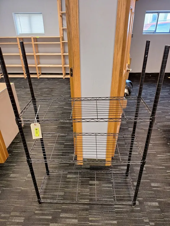 Wire 3 Tier Shelf, 36"x14"x54"