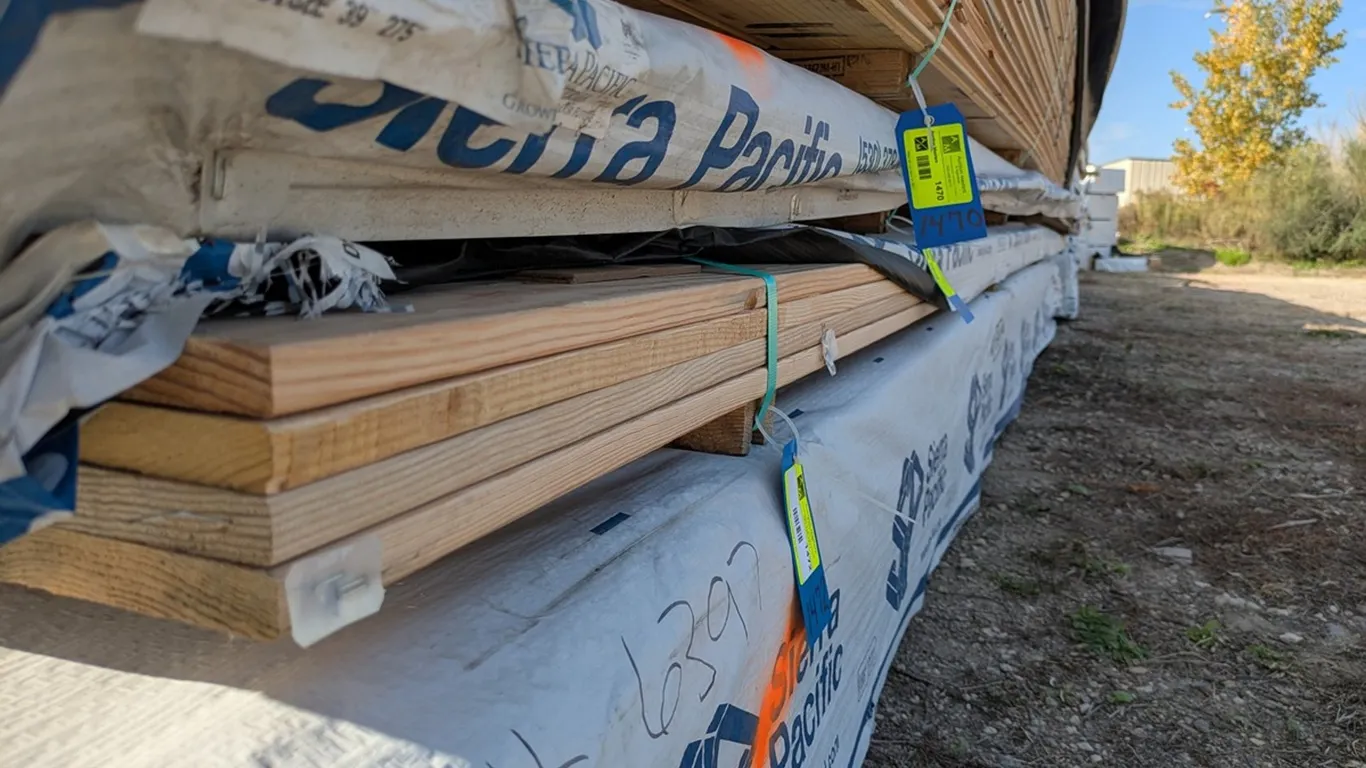 Pine 1"x8" Utility, S4S Planer Downface, 11" to 16' Lengths, 363 Linear Feet