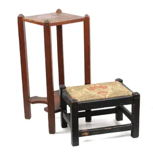 Arts & Crafts Stool & Stand