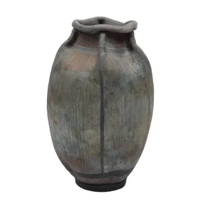 Raku Glazed Art Pottery Vase