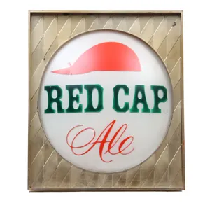 Red Cap Light Up Beer Sign