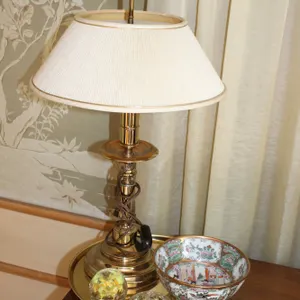 Brass Lamp & Décor