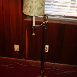 Brass Swing Arm Floor Lamp