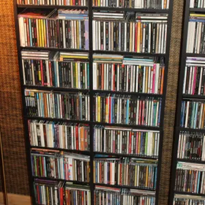 Music CDs & Storage Shelf