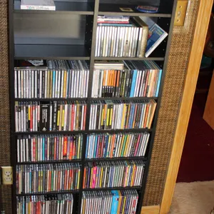 Music CDs & Storage Shelf