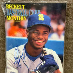 Ken Griffey Jr. Signed Beckett July 1990 Magazine
