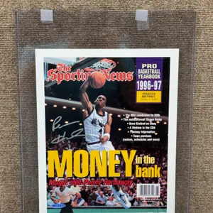 Penny Hardaway Signed 1996 Sporting News Cover UDA