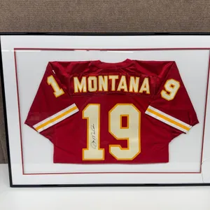 Framed Joe Montana Signed KC Chiefs Jersey