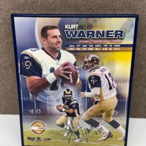 Kurt Warner Signed Rams MVP Limited Photo COA