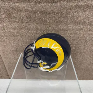 Orlando Pace Signed Rams Mini Helmet Riddell