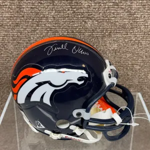 Denver Broncos Mini Helmet Signed by Terrell Davis