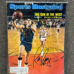 1974 SI Rick Barry Signed Magazine w/ COA