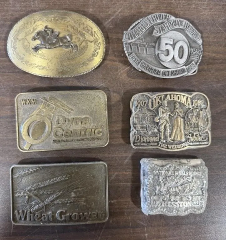 6+/- Collectible Belt Buckles