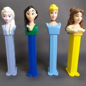 5 Vintage Assorted Disney Princess PEZ Dispensers