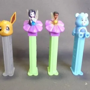 4 Vintage Assorted Character PEZ Candy Dispensers