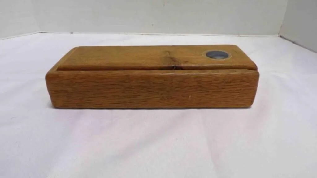 Vintage Handcrafted Wood Turkey Box Call Storage