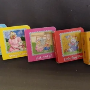 5 Vintage Mini Thick Board Nursery & Disney Books