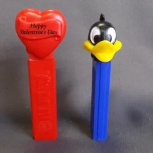 2 Vintage Assorted PEZ Candy Dispensers