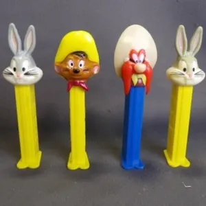5 Vintage Assorted Character PEZ Candy Dispensers