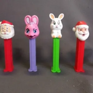 6 Vintage Assorted Character PEZ Candy Dispensers