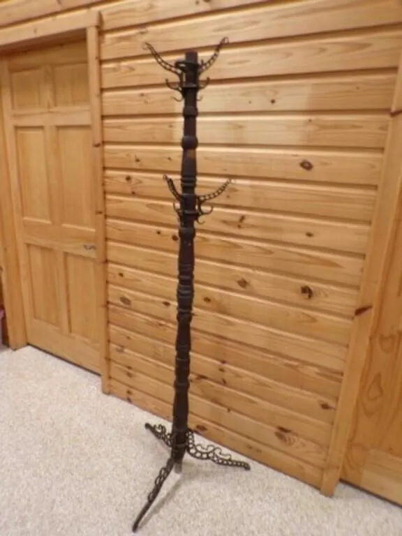 Antique 1891 Udell's Toilet Tree Coat & Hat Rack