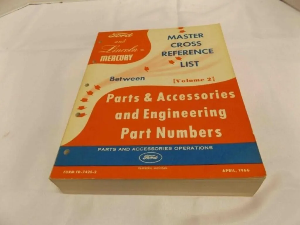 Ford & Lincoln Mercury - Master Cross Reference