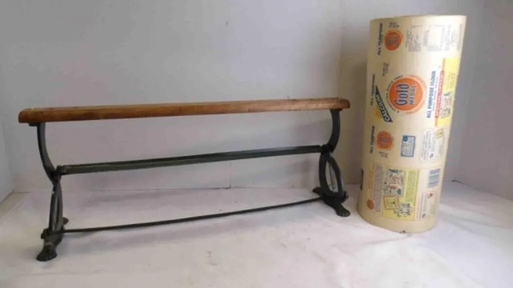 Antique Store Dispenser Paper Cutter & Paper Roll