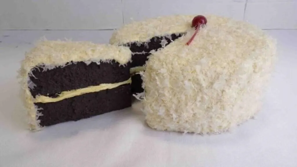 2-Piece Faux German Chocolate Cake Display Prop