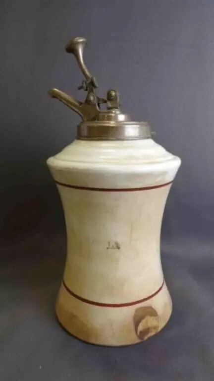 Antique "Hires" Ceramic Soda Syrup Pump Dispenser