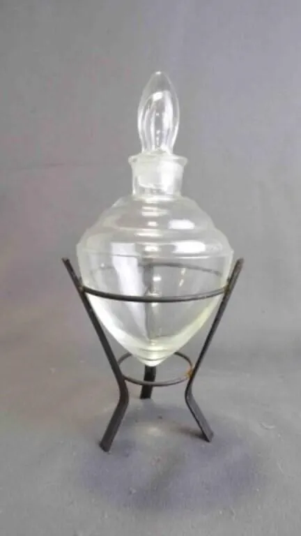 Vintage Apothecary Glass Show Globe w/Stopper