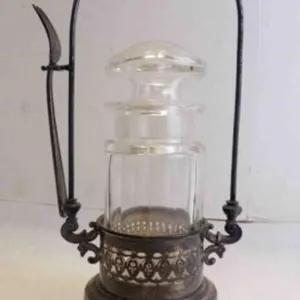 Beautiful Antique Victorian Pickle Castor w/Fork