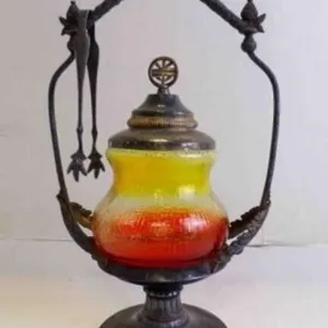 Beautiful Antique Victorian Pickle Castor w/Tong