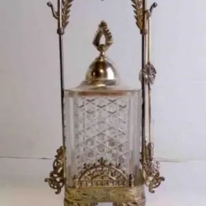 Beautiful Antique Victorian Pickle Castor w/Tong